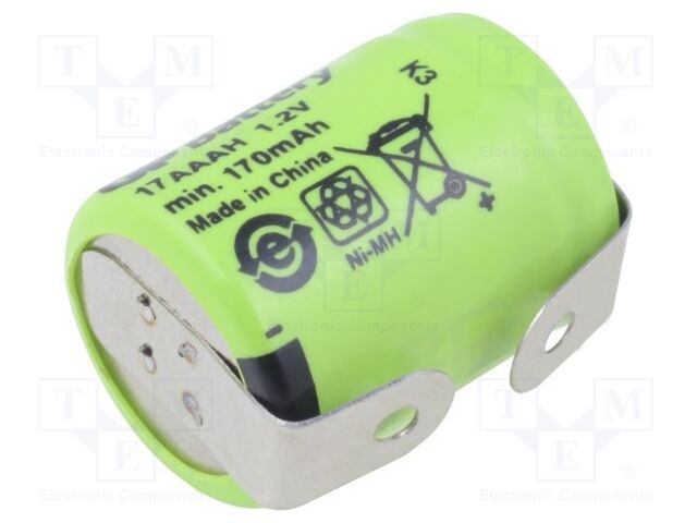 GP ACCU-1/3AAA/170-GP Ladattava akku Ni-MH 1.2V 170mAh (50 kpl erä)
