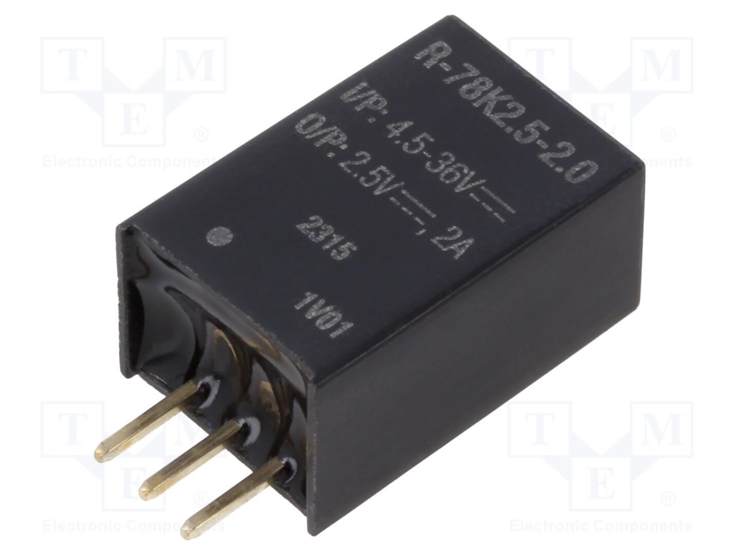 RECOM R-78K2.5-2.0 DC/DC-muunnin 2.5VDC, 2A