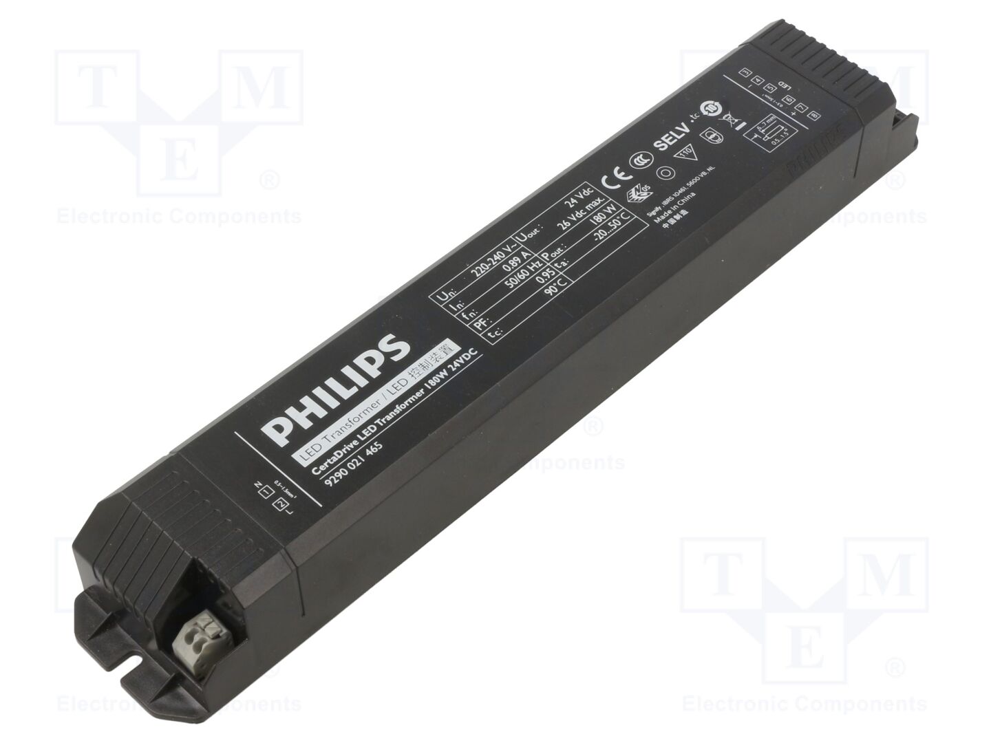 PHILIPS CERTADRIVE LED TRANSFORMER 180W 24VDC Muuntaja