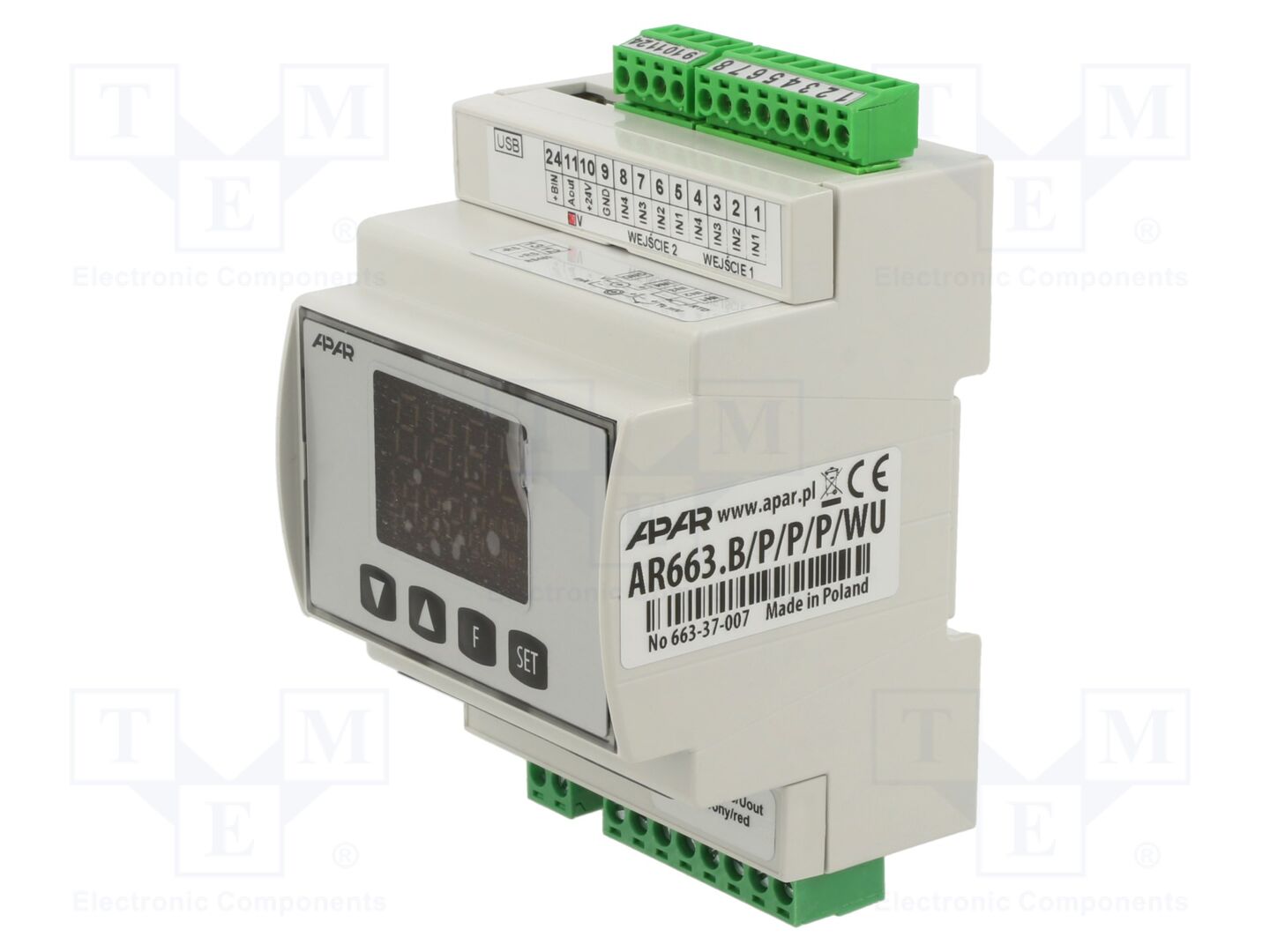 APAR AR663BPPPWU Lämpötilasäädin dual channel regulator