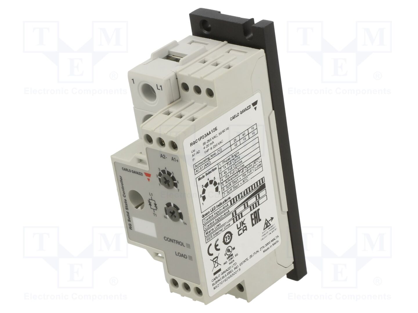 CARLO GAVAZZI RGC1P23AA12E Puolijohderele 15A