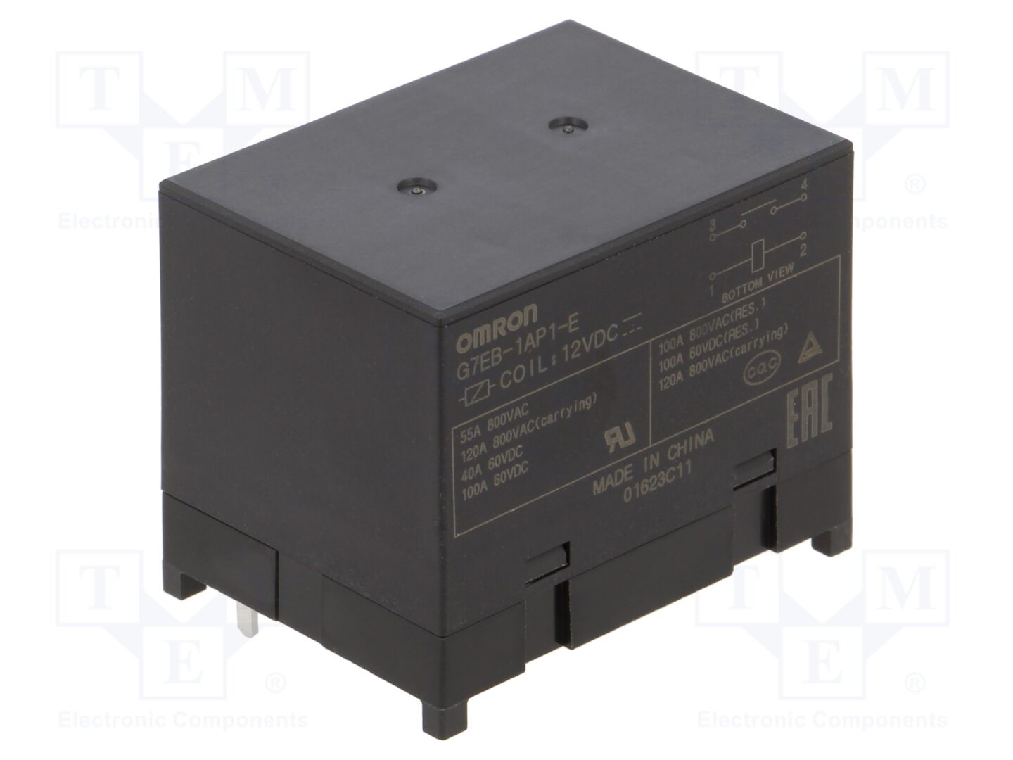 OMRON Electronic Components G7EB-1AP1-E-12DC Sähkömagneettinen rele 12VDC