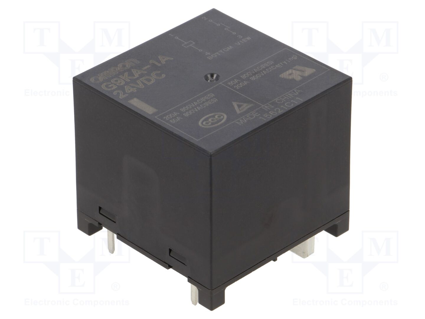 OMRON Electronic Components G9KA-1A-24DC Sähkömagneettinen rele 24VDC