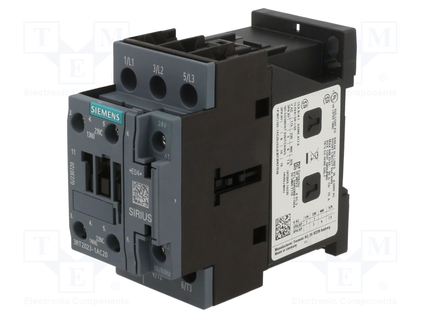 SIEMENS 3RT2023-1AC20 Kontaktori 9A