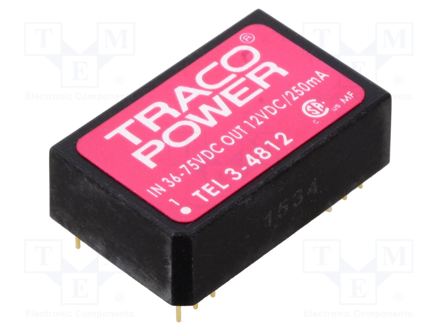 TRACO POWER TEL3-4812 DC/DC-muunnin 3W