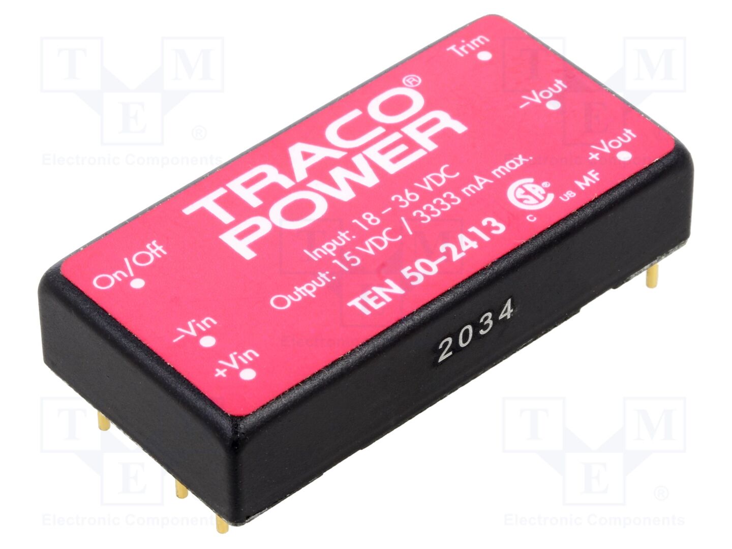 TRACO POWER TEN50-2413 DC/DC-muunnin 50W