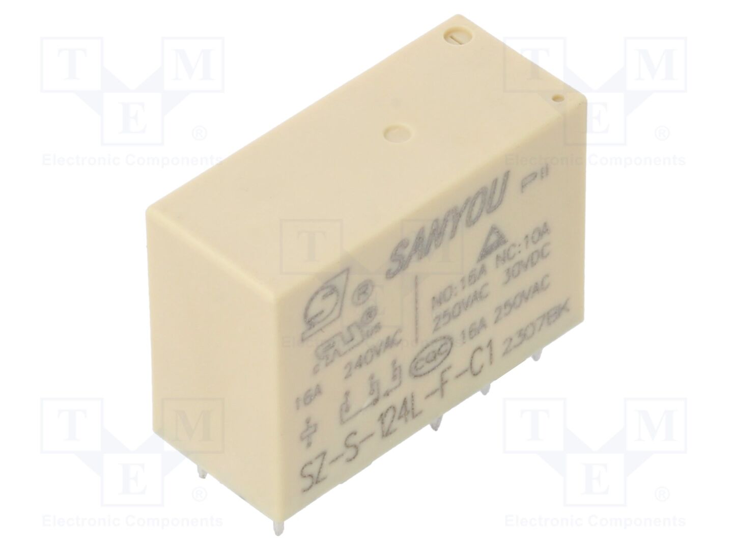 SANYOU SZ-S-124L-C1 Sähkömagneettinen rele 24VDC 16A (50 kpl erä)