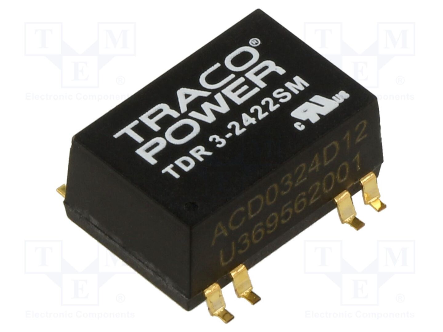 TRACO POWER TDR3-2422SM DC/DC-muunnin 3W